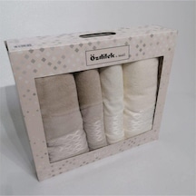 Özdilek Elissa Best Set Hamam Takımı Krem - Taş