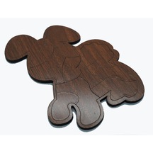 Çocuklar İçin Eğitici Ve Öğretici Ahşap Yapboz Puzzle Bul Tak Birleştirme Köpek 20x18cm
