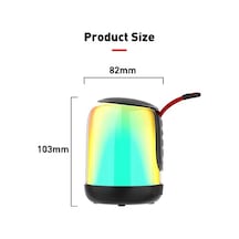 Besthome1 Dışarıda Kullanılabilir Bluetooth Hoparlör, 10 Işık, Tws Ve Radyo, 8 Saat Süre