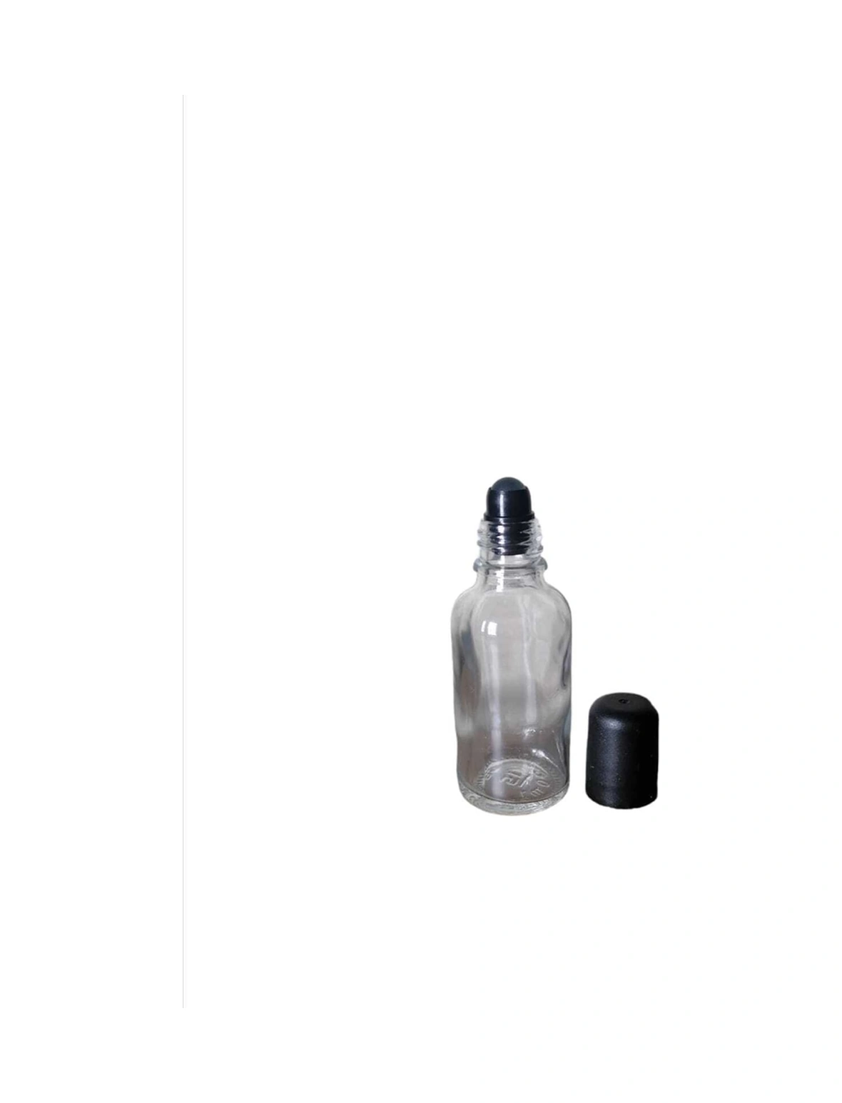 50ml Şeffaf Cam Şişe Roll-on Şişe, 50 Adet, Bilye Başlıklı Şişe, Cam Şişe, Roll-on Şişesi