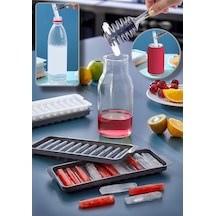 Pratik Çubuk Şeklinde Kokteyl Sunum Buz Kalıbı Buzluk Çubuk Buz Kalıbı Ergonomik 11 Hazneli Plastik Diğer
