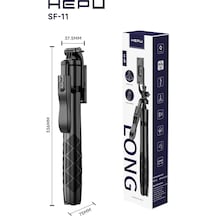 Hepu Sf-11 Tripod Selfie Çubuğu Bluetooth Kumandalı 33.6 Cm Kompakt Tasarım