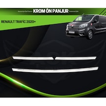 Renault Trafic 2020+ Araca Özel Krom Ön Panjur A+