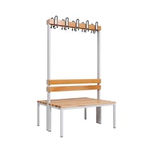 Ayakkabılıksız 4 Ayaklı Çift Taraflı Bank, Kanca Şeritli Bank, 10 Kanca, 100x85x170 Cm, Spor Nankı