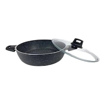 Eda Zk-024 Zetra 28 Cm Granit Basık Tencere Gri