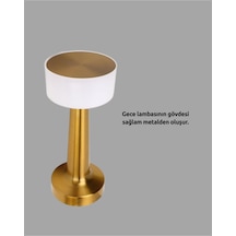 Kablosuz Dokunmatik Masa Lambası Şık Modern Metal Gövde, Usb Şarjlı Karışık
