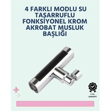 Lb Krom Kaplamalı Çok Fonksiyonlu Musluk Başlığı Paslanmaz Malzeme Çok Renkli
