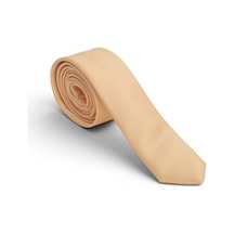 Dwoy Erkek Gold Saten Kravat 4 Cm Klasik Düz-731 Altın