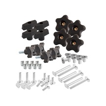 Powertec 71173 Düzenek Ve Sabitleme T-track Donanım Kiti, Düğmeli