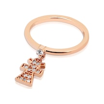 Kuyumcudukkani Elişi Kız Çocuk Sallantılı Yüzük-10223-r-w Rose Gold