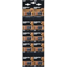 Duracell Alkalin İnce Kalem Pil Aaa 20 Li Kartela
