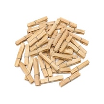 20 Adet Bambu Ahşap Mandal Doğal Çamaşır Mandalı Bpa İçermez Çok Amaçlı Dekoratif Hobi Ve Paketleme Kullanımı 40 x 19