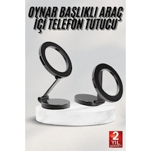 Techmrt Araç Içi Telefon Tutucu İos Uyumlu Magsafe Manyetik Mıknatıslı Çok Renkli