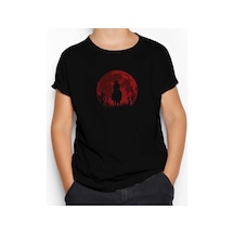 Zepplin Giyim Red Dead Redemption 2 Red Moon Siyah Çocuk Tişört Siyah