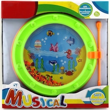 Boncuklu Yeşil Mini Davul Ws204