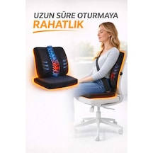 Ortopedik Visco Bel Destek Minderi Ve Kare Oturma Minderi Seti - Araç Ofis Koltuk Takımı