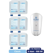 Fomy Klasik El Temizleme Köpüğü 6 x 900 ML + Dispenser