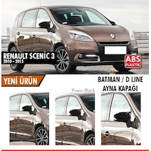 Renault Scenic 3 (2010 - 2015) Sonrası Batman Yarasa Ayna Kapağı (p