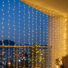 Lb 3x3 M Premium Perde Led - 8 Fonksiyonlu Su Geçirmez İç Dış Mekan Teras Dekor Işıkları