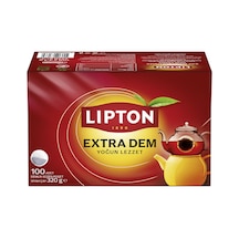 Lipton Extra Dem Demlik Süzen Poşet Siyah Çay 100'lü 320 G - 3 Adet Tarı
