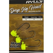 Ryuji Drop Jig Head Zoka 4gr No:1 3 Adet Yellow