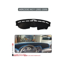 Mercedes W211 2002-2009torpido Koruma Halısı Gri Kenar