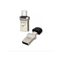 Syrox Type-c Ve Usb 2.0 Usb Flash Bellek 64 Gb. Otg Çift Giriş