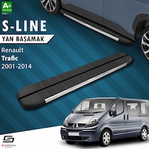 S-dizayn Renault Trafic 2 Uzun Şase S-line Krom Yan Basamak 263 Cm 2001-2014 A+ Kalite