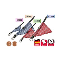 Karlıe Deri Bandanalı Boyun Tasma 62cm Kırmızı Çok Renkli