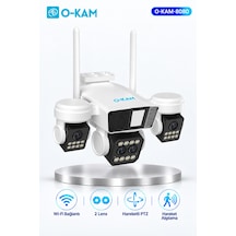 O-kam Ok-8080 6mp Çift Lensli Wi-fi Güvenlik Kamerası