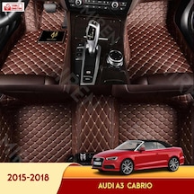 Audi A3 2015-2018 Cabrio Araç 5D Havuzlu Suni Deri Oto Paspas