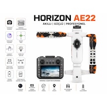 Horızon Ae22 Dron Gps Destekli Katlanabilir Hd Kameralı Su Püskürtmeli Led Işıklı Wifi Canlı Görüntü 360 Derece Dönüşlü Brushless Motor Engel Tanımalı Elektirikli Kamera Ekranlı Kumandalı