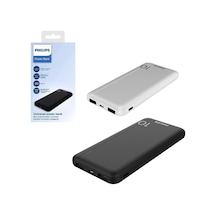 Philips DLP1810CB/1810CW 10000 MAh 2 x USB Micro Type-c Girişli Powerbank Siyah