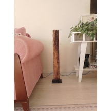 Elyapımı Doğal Ahşap Kütük Dekoru - Minimalist Salon & Ofis Köşe Objesi 001