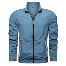 Erkek Ice Silk Hava Alabilir Güneş Koruma Ceketi - Açık Mavi