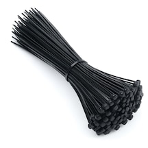 Siyah Kablo Bağı Plastik Cırt Kelepçe 7,2x450 Mm 30 Cm