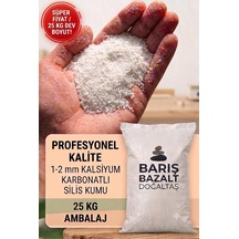25 Kg Beyaz Silis Kumu Akvaryum Taban Kumu 1-2 Mm