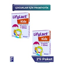 Lifylact Kids Probiyotik+Zinc Takviye Edici Gıda 2 x 10 Şase