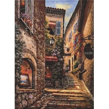 Movas Sanat İtalya'dan Sokak Arası Manzarası Elmas Mozaik Puzzle 40x55 E20201649m