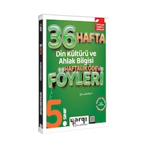 Yargı Ders Arkadaşım 5.sınıf Din Kültürü 36 Haftalık Ödev Föyleri