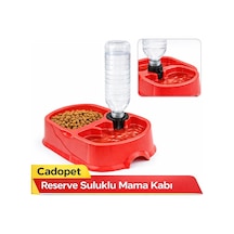 Cadopet Hazneli Mama Su Kabı-kırmızı