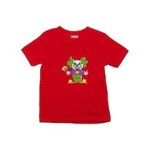 Çocuk Tişört Cartoon Scary Clown Isolated - Halloween Day T-shirt 001