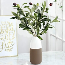 Yapay Zeytin Dalı 45cm 4 Meyveli Yapay Çiçek Standart