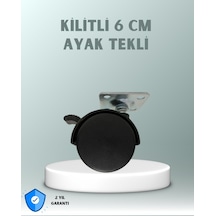 Zemin Korumalı 6 Cm Kilitli Döner Ayak Çr