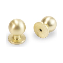 Padalink 10 Adet Fırçalanmış Pirinç Altın Renkli Çinko Alaşımlı Dolap Kolu - Dayanıklı Ve Şık