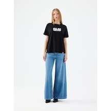 Palazzo Palazzo Fıt Kadın Pantolon Denim
