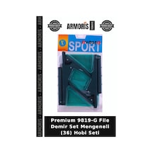 Premium 9819-g File Demir Set Mengeneli 36 Hobi Seti