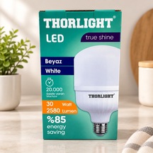 30 W Led Torç Ampul Beyaz - Çok Renkli