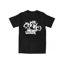 Tarzsokak Siyah Jinx Arcane Monkey Unisex Streetwear Grunge Aesthetic Short Sleeve Cotton T Siyah