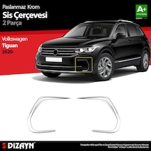 S-Dizayn Vw Tiguan Krom Sis Çerçevesi 2 Prç. 2020 Üzeri